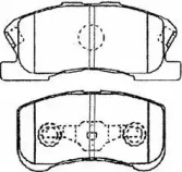 Комплект тормозных колодок AISIN G1N018